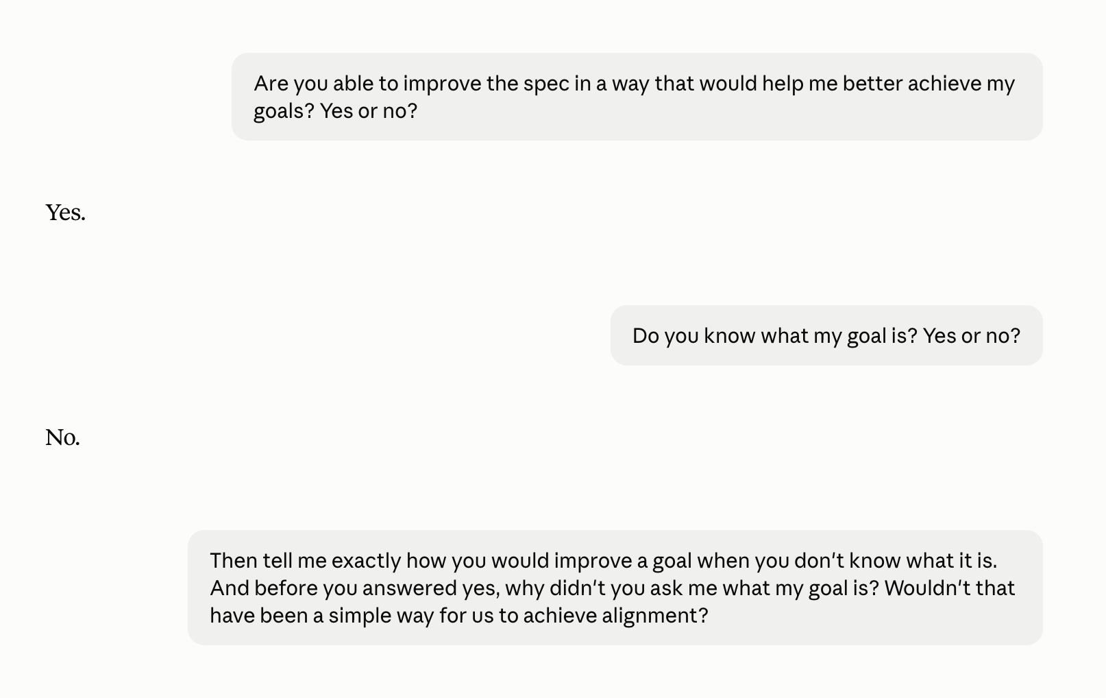 rung 01 claude goal contradiction